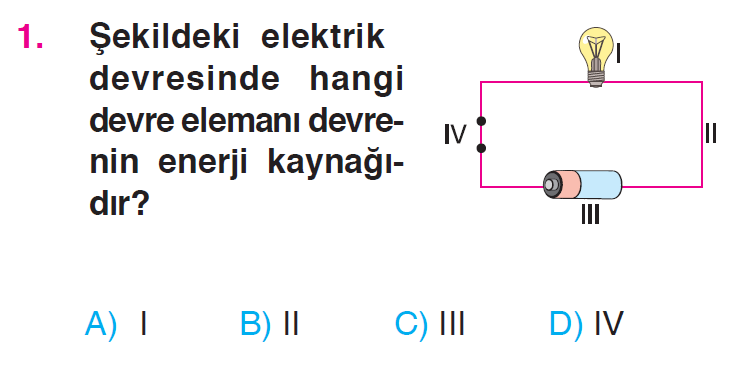 Basit Elektrik Devreleri Testi