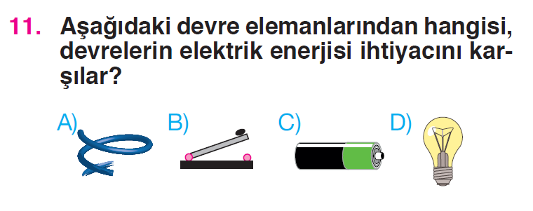 Basit Elektrik Devreleri Testi