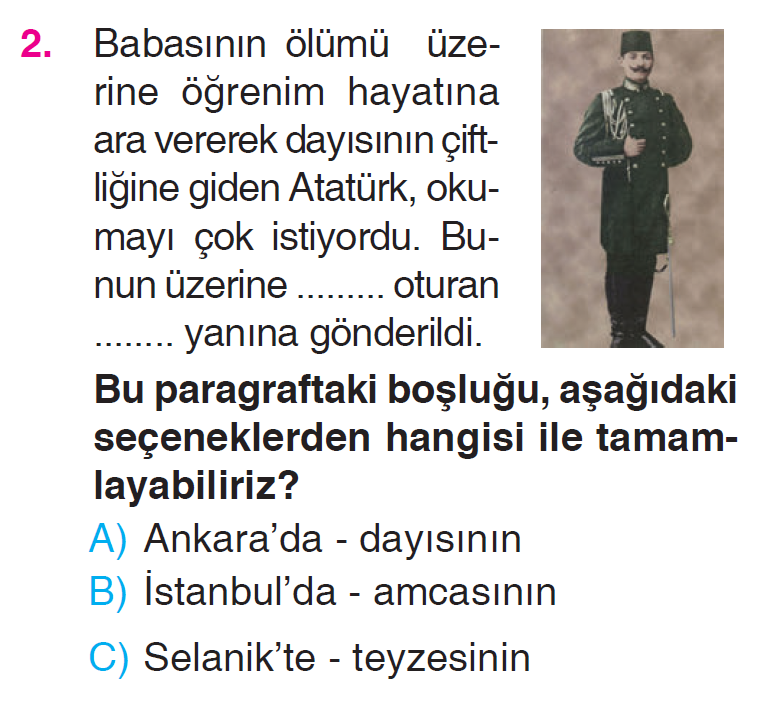 Atatürk'ün Hayatı Testi