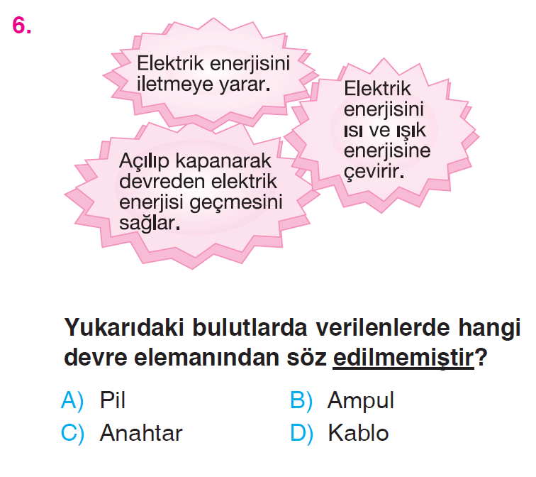 Basit Elektrik Devreleri Testi