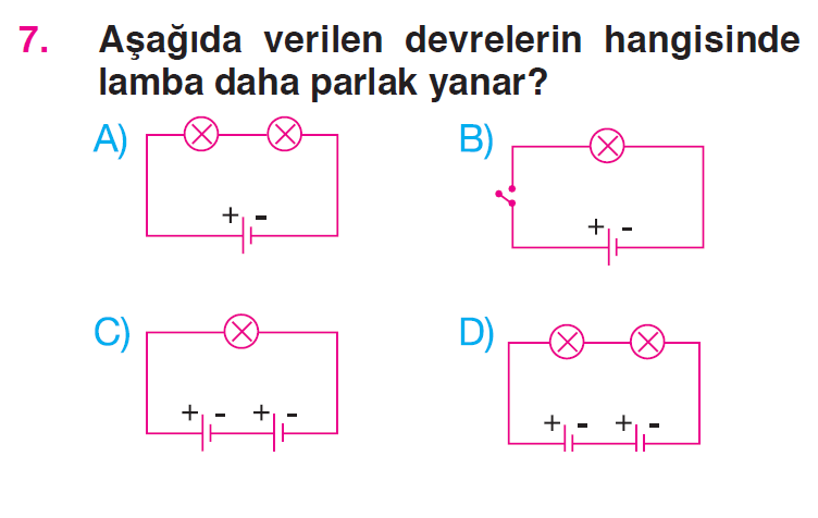 Basit Elektrik Devreleri Testi