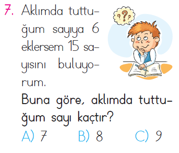 Toplama İşlemi Problemleri - 1 Testi