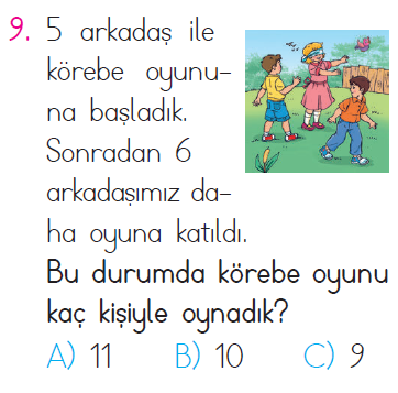 Toplama İşlemi Problemleri - 1 Testi